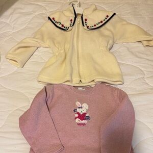 OshKosh B'gosh Pink Bunny Sweater Set